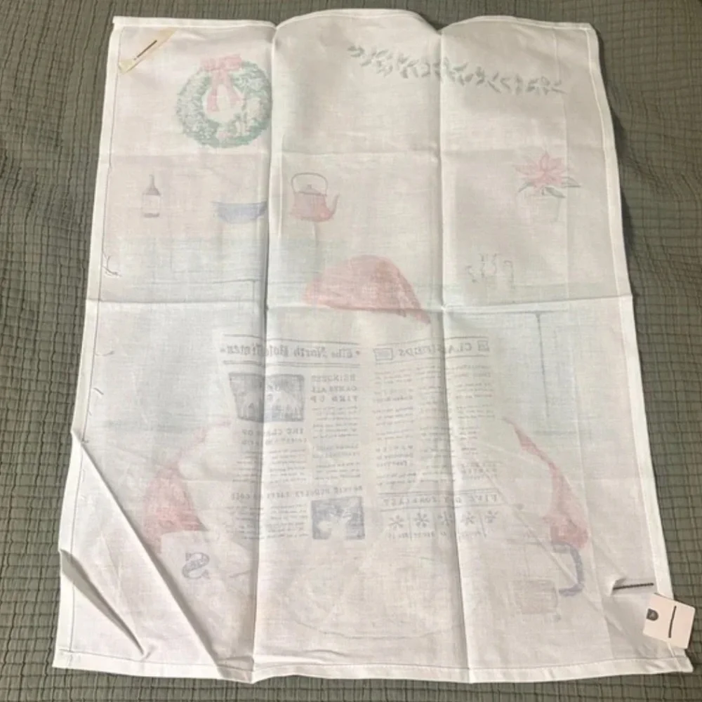 Anthropologie Christmas Dish Towel